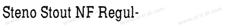 Steno Stout NF Regul字体转换